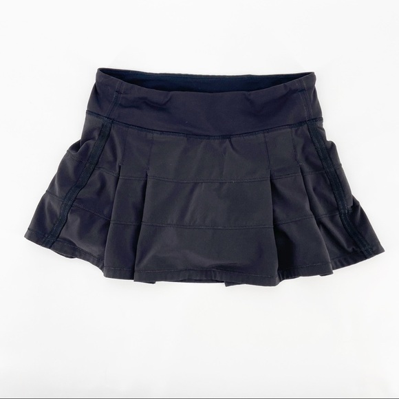 Lululemon Pace Rival Skirt II (Regular) Black Size 6 - Picture 2 of 8